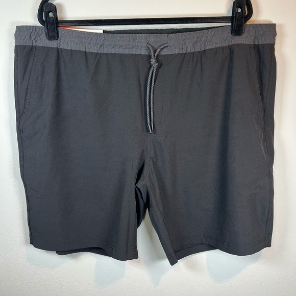 Copper & Oak The All Day 8.5" Shorts Black Pull On Drawstring Lined NEW Mens XXL - Picture 2 of 14